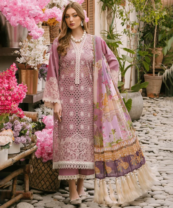 Libas Studios MAHRUKH 3 Piece Embroidered lawn women by MAHNUR Suit LS MN-072401