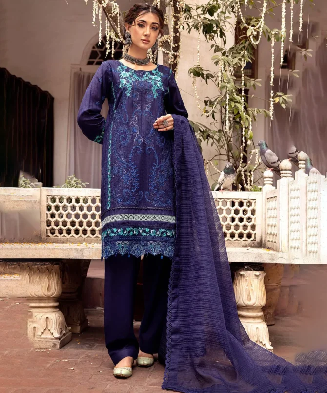 Libas Studios NAGMA 3 piece women Lawn suits by SAFA NOOR LS SN-052401