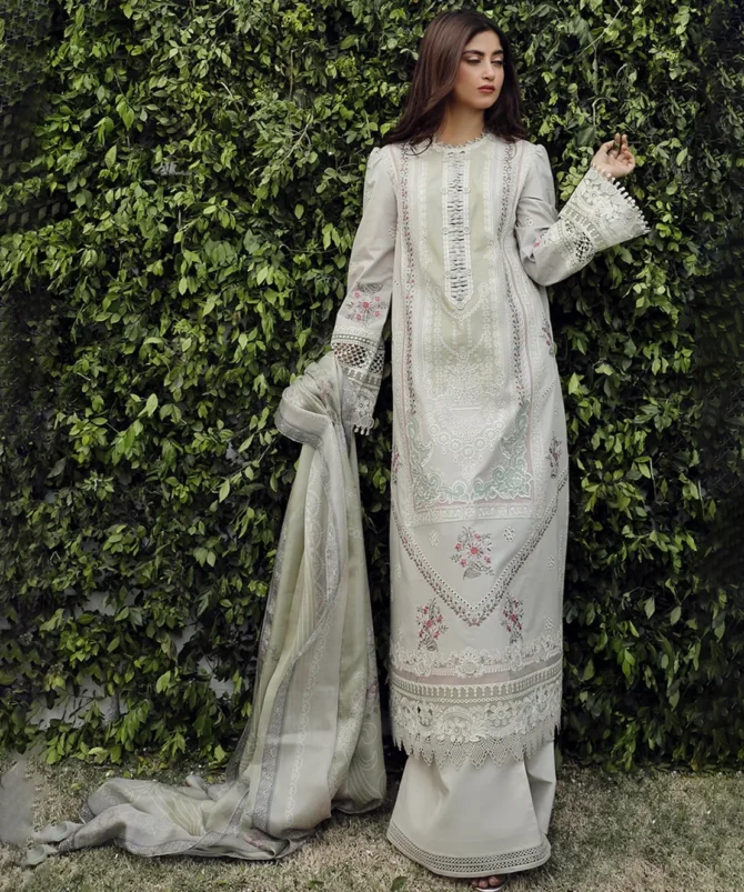 Libas Studios QalamKar Festive Lawn Embroidered 3 Piece women Suit LS QK-082403