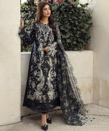 Libas Studios QalamKar Festive Lawn Embroidered 3 Piece women Suit LS QK-082404