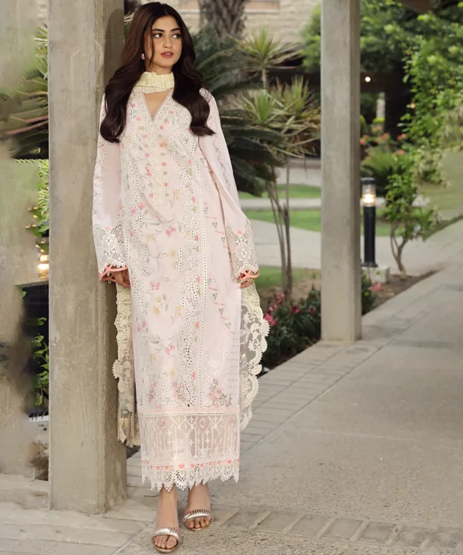 Libas Studios QalamKar Festive Lawn Embroidered 3 Piece women Suit LS QK-082405