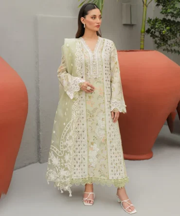 Libas Studios QalamKar QLine-Lawn Embroidered 3 Piece women Suit LS QK-092401