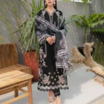 Libas Studios QalamKar QLine-Lawn Embroidered 3 Piece women Suit LS QK-092405