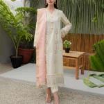 Libas Studios QalamKar QLine-Lawn Embroidered 3 Piece women Suit LS QK-092406