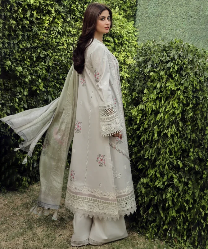 Libas Studios QalamKar Festive Lawn Embroidered 3 Piece women Suit LS QK-082403 01