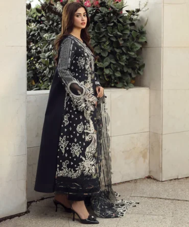 Libas Studios QalamKar Festive Lawn Embroidered 3 Piece women Suit LS QK-082404 01