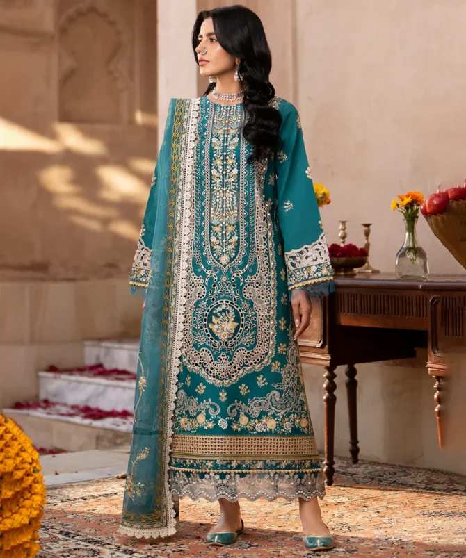 Libas Studios DILBARO Embroidered 3 Piece women Lawn Suit by Bin Ilyas LS BI-092404 01