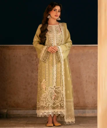 Libas Studios DILBARO Embroidered 3 Piece women Lawn Suit by Bin Ilyas LS BI-092405