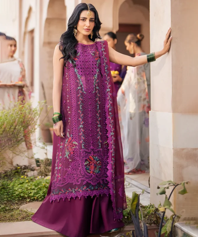 Libas Studios DILBARO Embroidered 3 Piece women Lawn Suit by Bin Ilyas LS BI-092406 01