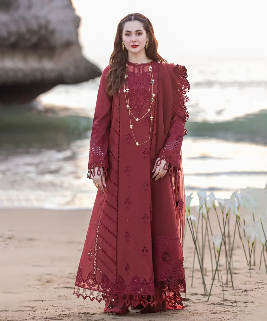 Libas Studios QalamKar Sahil Kinare 3 Piece women Suit LS QK-052404