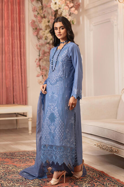 Nissa Chikankari Embroidered Lawn