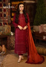 ASIM JOFA EMBROIDERED SELF TWILL