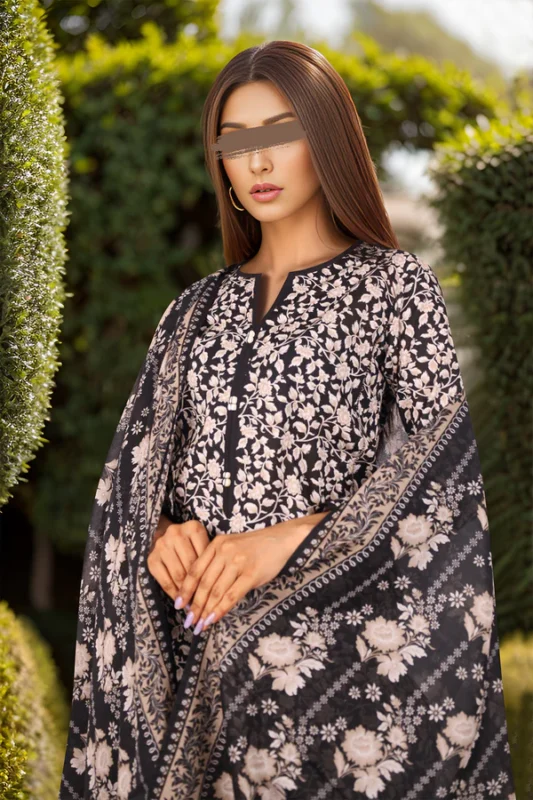 Saya Printed Lawn 3 Piece Suit