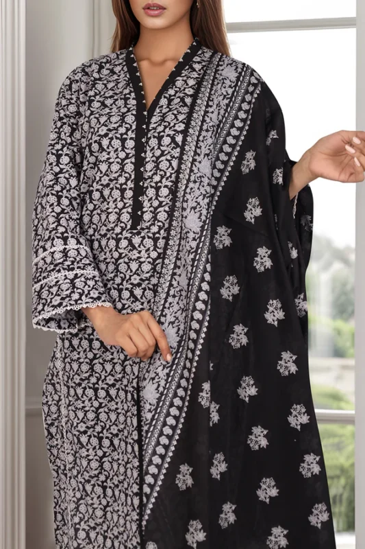 Saya Printed Lawn 3 Piece Suit