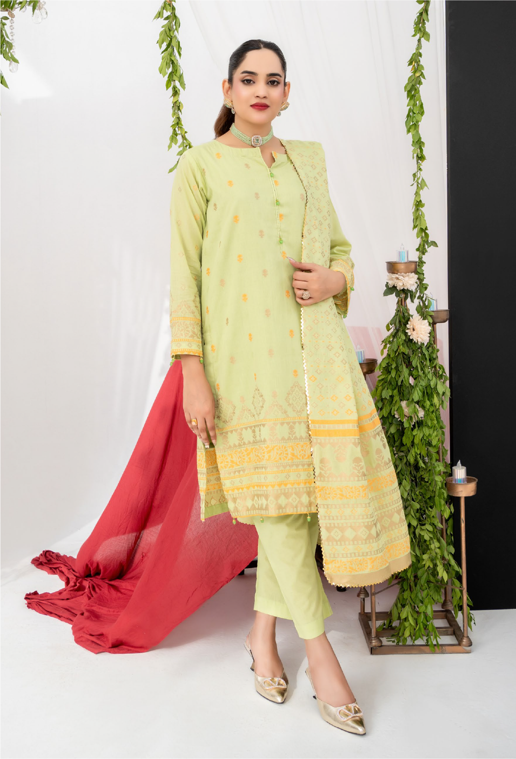 Zesh Premium Jacquard 3 Piece
