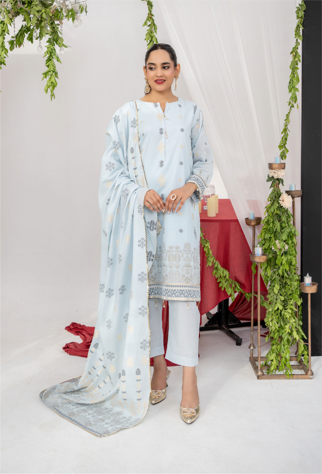 Zesh Premium Jacquard 3 Piece
