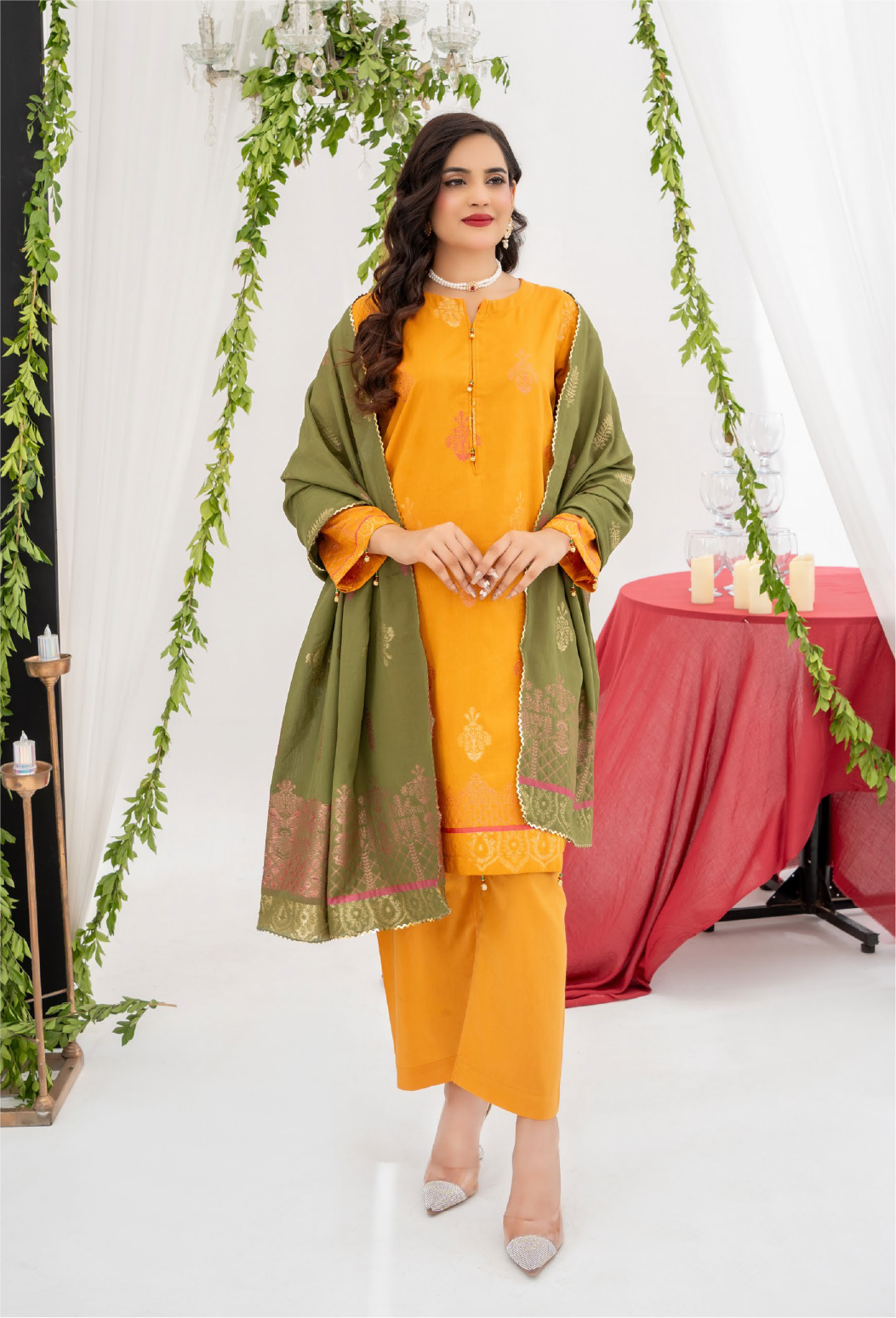 Zesh Premium Jacquard 3 Piece