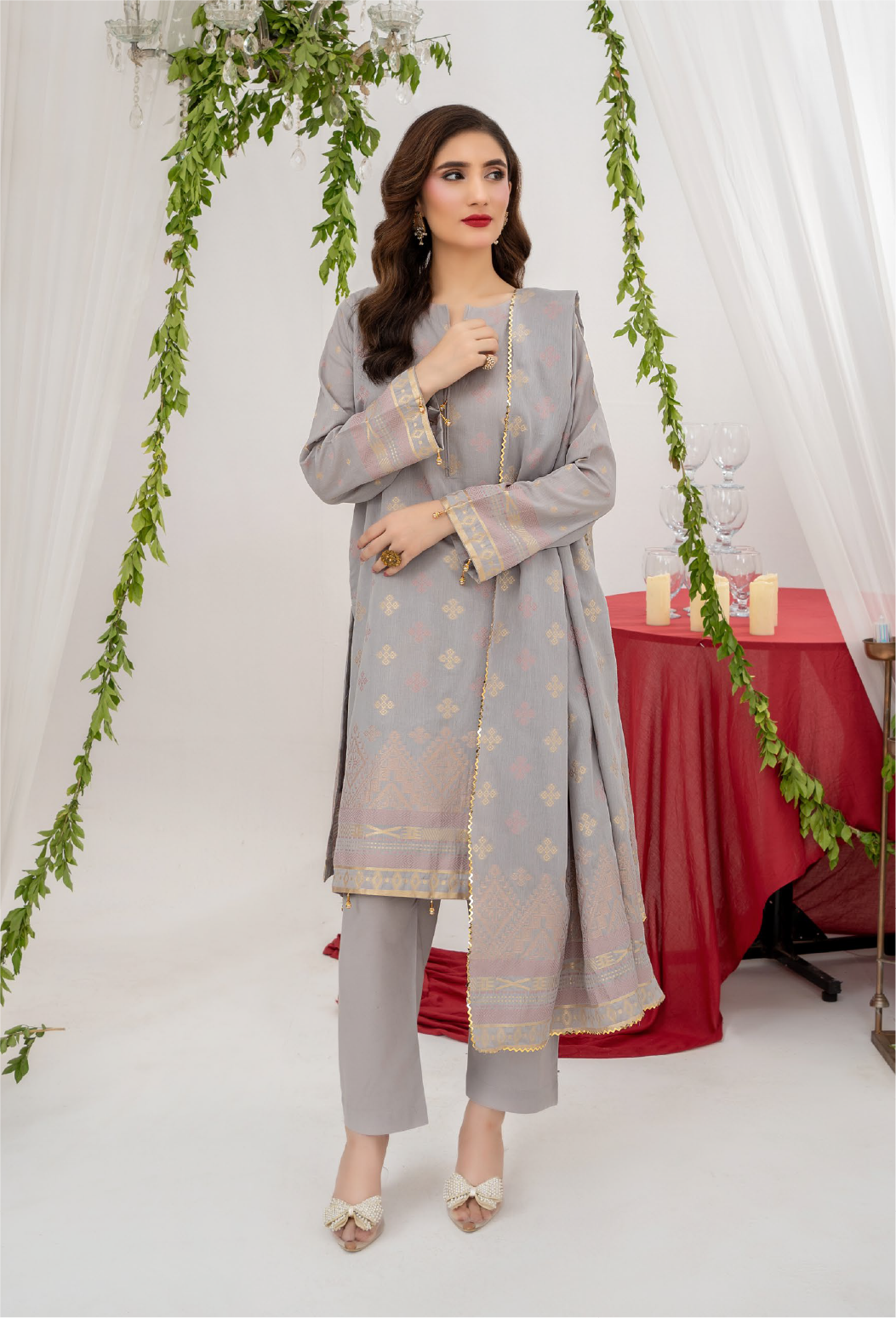 Zesh Premium Jacquard 3 Piece