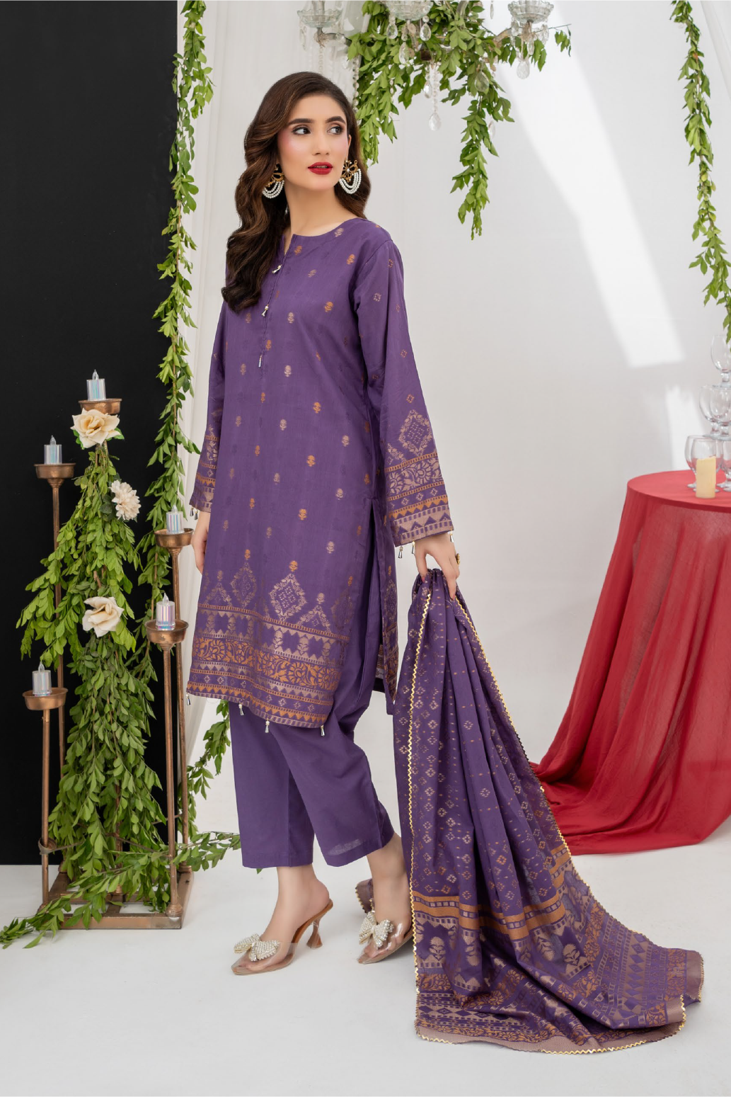 Zesh Premium Jacquard 3 Piece