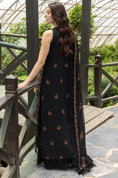 Bareeze BLACK Dhanak 3 Piece - 11484