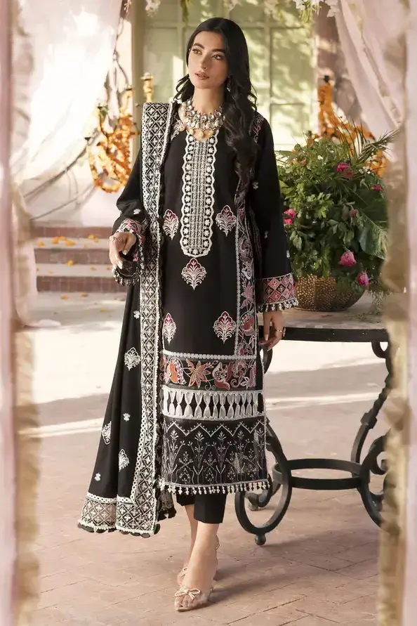 Bandhan By Parishay Embroidered Karandi Suits Unstitched 3 Piece PRS22B Sehar - Winter Collection