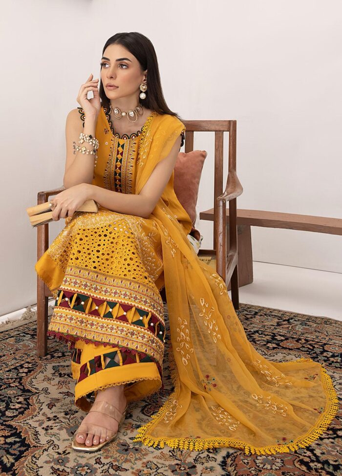 Kastoori By Awwal Embroidered Viscose D-02
