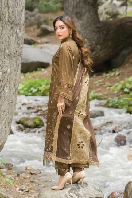 Premium Aalaya By Aalaya – Embroidered Zari Viscose Design #3