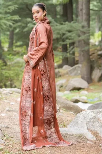 Premium Aalaya By Aalaya – Embroidered Zari Viscose Design #6