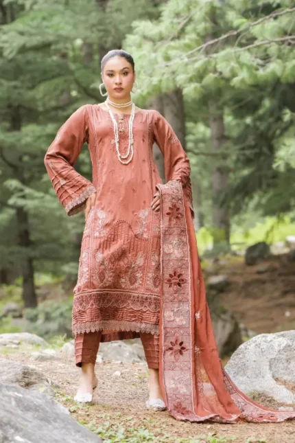 Premium Aalaya By Aalaya – Embroidered Zari Viscose Design #6