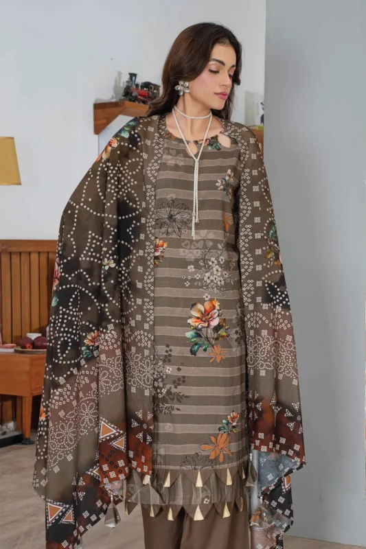 Saheliyan Aalaya - Exclusive Digital Print 3 Piece Unstitched Design#1