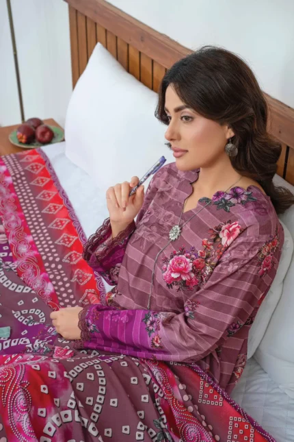 Saheliyan Aalaya - Exclusive Digital Print 3 Piece Unstitched Design#3