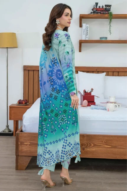 Saheliyan Aalaya - Exclusive Digital Print 3 Piece Unstitched Design#4