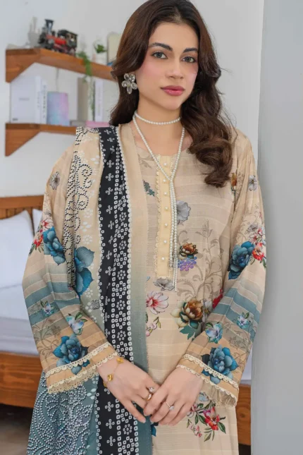Saheliyan Aalaya - Exclusive Digital Print 3 Piece Unstitched Design#5