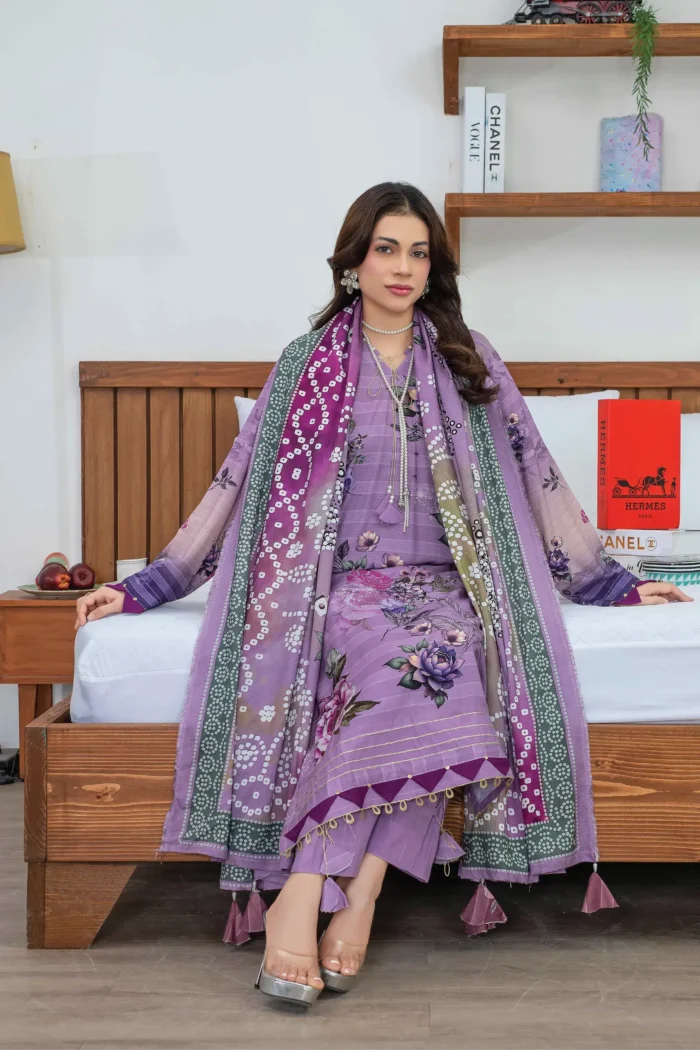 Saheliyan Aalaya - Exclusive Digital Print 3 Piece Unstitched Design#6