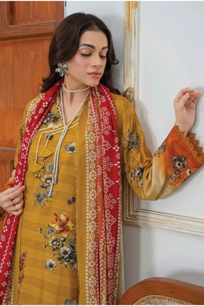 Saheliyan Aalaya - Exclusive Digital Print 3 Piece Unstitched Design#9