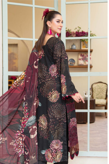 Blackberry by Aalaya Exclusive Embroidered Luxury Digital Print Design #2