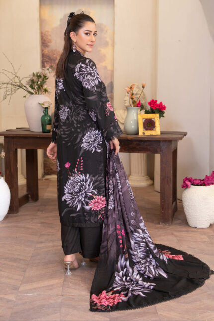 Blackberry by Aalaya Exclusive Embroidered Luxury Digital Print Design #8