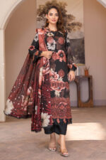 Blackberry by Aalaya Exclusive Embroidered Luxury Digital Print Design #10