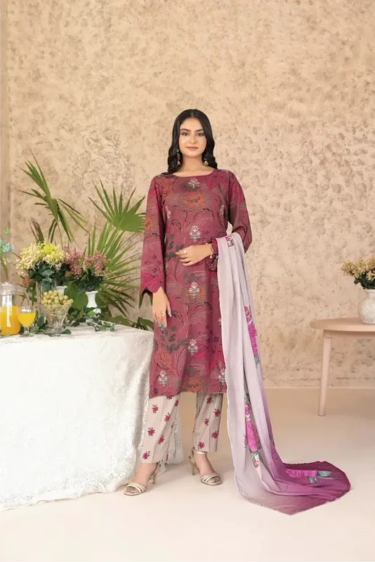 Melek BY Tawakkal Unstitched 3 Piece D-4301