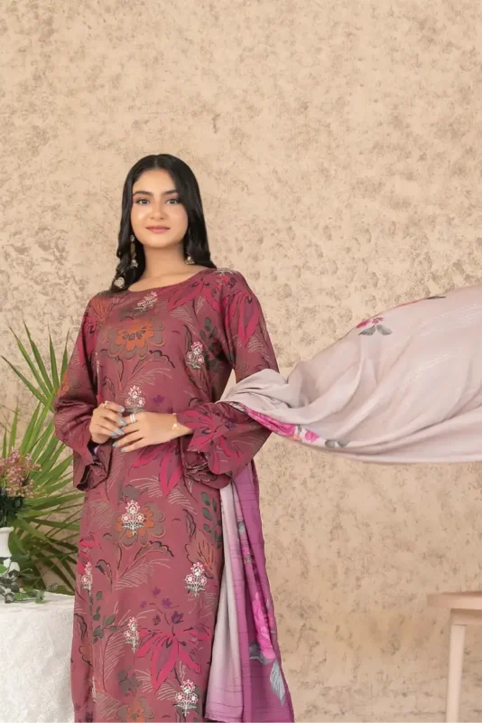 Melek BY Tawakkal Unstitched 3 Piece D-4301