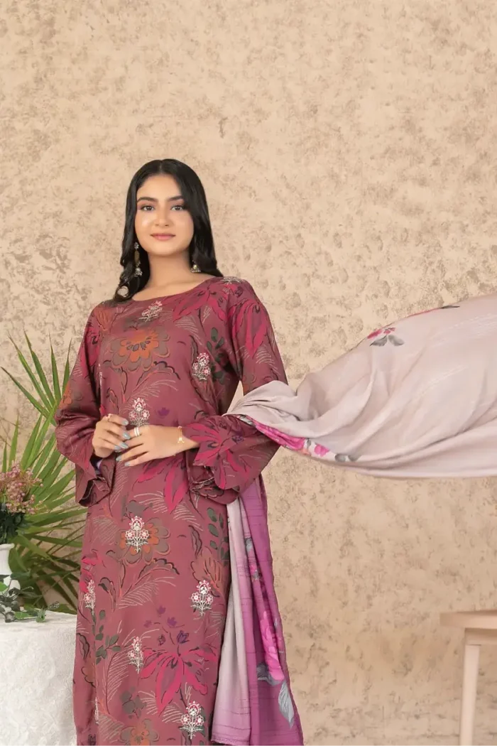 Melek BY Tawakkal Unstitched 3 Piece D-4301
