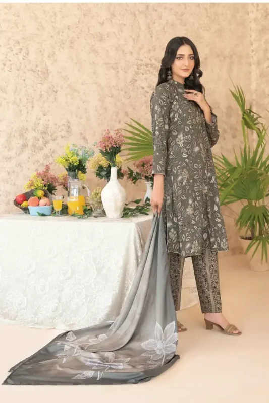 Melek BY Tawakkal Unstitched 3 Piece D-4302