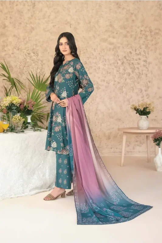 Melek BY Tawakkal Unstitched 3 Piece D-4304