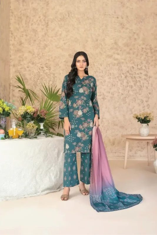 Melek BY Tawakkal Unstitched 3 Piece D-4304