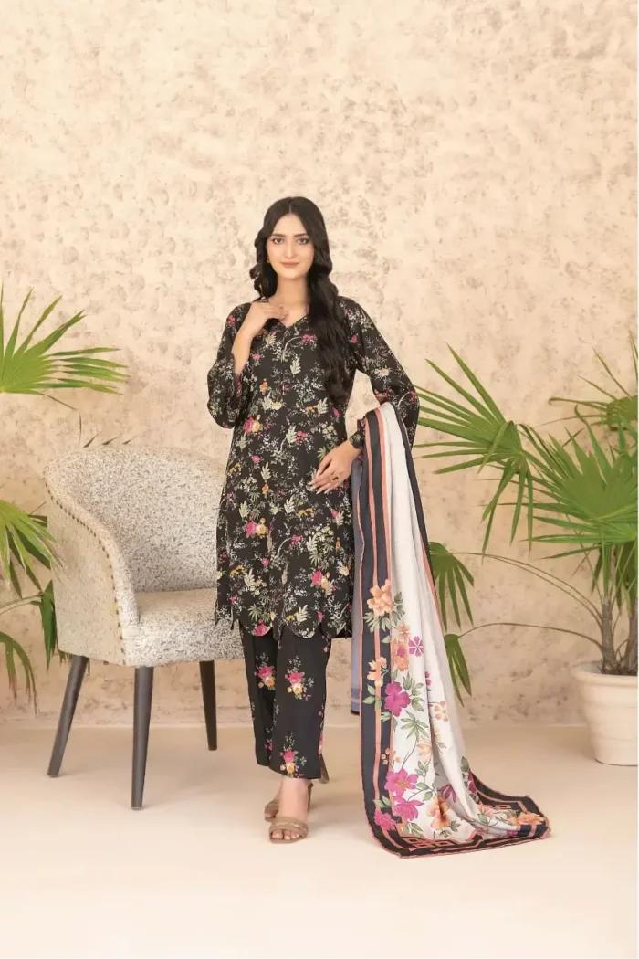Melek BY Tawakkal Unstitched 3 Piece D-4305