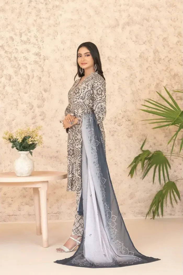 Melek BY Tawakkal Unstitched 3 Piece D-4306