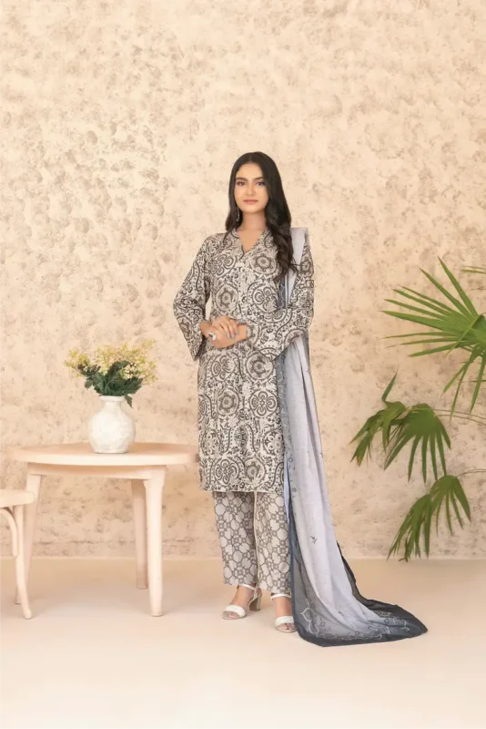 Melek BY Tawakkal Unstitched 3 Piece D-4306
