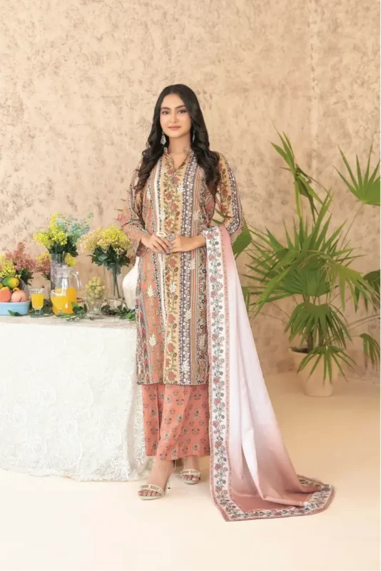 Melek BY Tawakkal Unstitched 3 Piece D-4308
