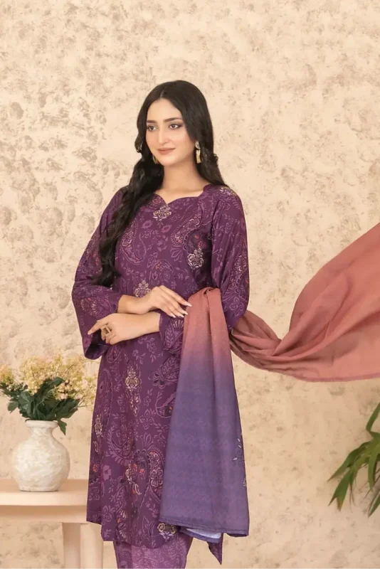 Melek BY Tawakkal Unstitched 3 Piece D-4309
