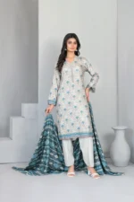 Dilnur By Tawakkal - Twill staple digital Print 3-Piece Unstitch D-4498